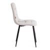 Стул CHILLY (mod. JSC-220) Велюр-металл , 44,5х52,5х88 см, Light grey (светло-серый) HLR14 - черный - 2