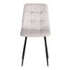 Стул CHILLY (mod. JSC-220) Велюр-металл , 44,5х52,5х88 см, Light grey (светло-серый) HLR14 - черный - 5
