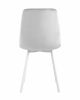 Стул Chilly велюр серебристый белые ножки - 3