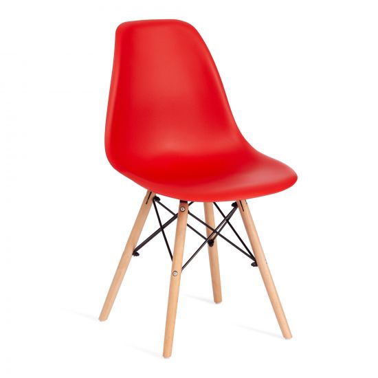 Стул CINDY (EAMES) (mod. 001) - 1 шт. в упаковке дерево бук-металл-сиденье пластик, 51x46x82.5см, кр
