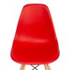 Стул CINDY (EAMES) (mod. 001) - 1 шт. в упаковке дерево бук-металл-сиденье пластик, 51x46x82.5см, кр - 6