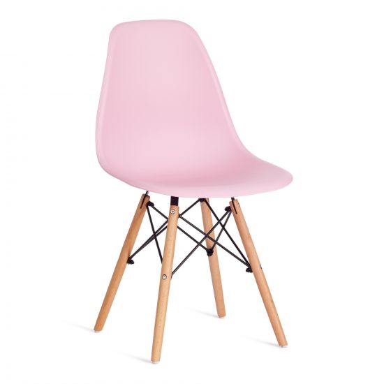 Стул CINDY (EAMES) (mod. 001) - 1 шт. в упаковке дерево бук-металл-сиденье пластик, 51x46x82.5см, св