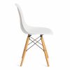 Стул CINDY (EAMES) (mod. 001) - 1 шт. в упаковке дерево бук-металл-сиденье пластик, 51x46x82.5см, wh - 2