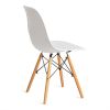 Стул CINDY (EAMES) (mod. 001) - 1 шт. в упаковке дерево бук-металл-сиденье пластик, 51x46x82.5см, wh - 3