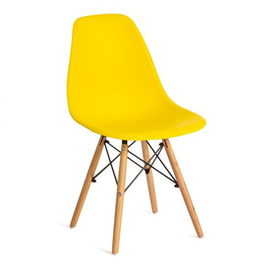 Стул CINDY (EAMES) (mod. 001) - 1 шт. в упаковке дерево бук-металл-сиденье пластик, 51x46x82.5см, же