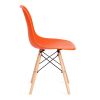 Стул CINDY (EAMES) (mod. 001) дерево бук-металл-сиденье пластик, 51x46x82см, оранжевый-orange - 2