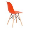 Стул CINDY (EAMES) (mod. 001) дерево бук-металл-сиденье пластик, 51x46x82см, оранжевый-orange - 3