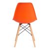 Стул CINDY (EAMES) (mod. 001) дерево бук-металл-сиденье пластик, 51x46x82см, оранжевый-orange - 4