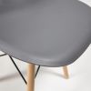 Стул CINDY (EAMES) (mod. 001) дерево бук-металл-сиденье пластик, 51x46x82см, серый-grey - 8
