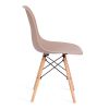 Стул CINDY (EAMES) (mod. 001) дерево бук-металл-сиденье пластик, 51x46x82см, бежевый - beige - 2