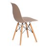 Стул CINDY (EAMES) (mod. 1801) дерево бук-металл-сиденье пластик, 45x51x82 см, Beige (Бежевый) - 3