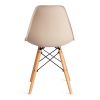 Стул CINDY (EAMES) (mod. 1801) дерево бук-металл-сиденье пластик, 45x51x82 см, Beige (Бежевый) - 4