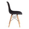 Стул CINDY (EAMES) (mod. 1801) дерево бук-металл-сиденье пластик, 45x51x82 см, Black (черный) - 3