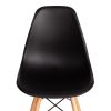 Стул CINDY (EAMES) (mod. 1801) дерево бук-металл-сиденье пластик, 45x51x82 см, Black (черный) - 6