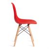 Стул CINDY (EAMES) (mod. 1801) дерево бук-металл-сиденье пластик, 45x51x82 см, Red (красный) - 2