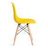 Стул CINDY (EAMES) (mod. 1801) дерево бук-металл-сиденье пластик, 45x51x82 см, Yellow (Желтый) - 2