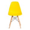 Стул CINDY (EAMES) (mod. 1801) дерево бук-металл-сиденье пластик, 45x51x82 см, Yellow (Желтый) - 5