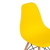 Стул CINDY (EAMES) (mod. 1801) дерево бук-металл-сиденье пластик, 45x51x82 см, Yellow (Желтый) - 7