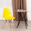 Стул CINDY (EAMES) (mod. 1801) дерево бук-металл-сиденье пластик, 45x51x82 см, Yellow (Желтый) - 9
