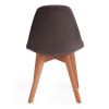Стул CINDY SOFT (mod. C1021F1) вельвет-дерево бук, 53 х 45 х 81 см , серый (HLR 24)-натуральный - 4