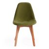 Стул CINDY SOFT (mod. C1021F1) вельвет-дерево бук, 53 х 45 х 81 см , зеленый (HLR 54)-натуральный - 5