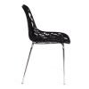 Стул CRISPY (mod. 61) металл, пластик, 44 x 56.5 x 80 см, Black (черный) 05-хром - 2