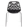 Стул CRISPY (mod. 61) металл, пластик, 44 x 56.5 x 80 см, Black (черный) 05-хром - 4