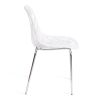 Стул CRISPY (mod. 61) металл, пластик, 44 x 56.5 x 80 см, White (белый) 11954-хром - 2