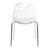 Стул CRISPY (mod. 61) металл, пластик, 44 x 56.5 x 80 см, White (белый) 11954-хром - 4
