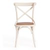 Стул CROSS (mod.CB2001) дерево вяз, 49.5*53.5*87, Белый (butter white) - 11
