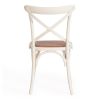 Стул CROSS (mod.CB2001) дерево вяз, 49.5*53.5*87, Белый (butter white) - 12