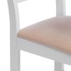 Стул CROSSMAN (комплект) NEW, Многослойный березовый шпон, 41х40х100 см, white-велюр бежевый - 7