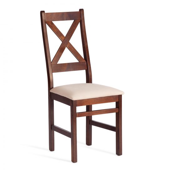 Стул CROSSMAN (комплект) NEW, Многослойный березовый шпон, 41х40x100 см, cappuchino-велюр бежевый