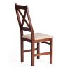 Стул CROSSMAN (комплект) NEW, Многослойный березовый шпон, 41х40x100 см, cappuchino-велюр бежевый - 2