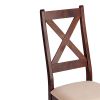 Стул CROSSMAN (комплект) NEW, Многослойный березовый шпон, 41х40x100 см, cappuchino-велюр бежевый - 7