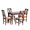 Стул CROSSMAN (комплект) NEW, Многослойный березовый шпон, 41х40x100 см, cappuchino-велюр бежевый - 9