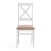 Стул CROSSMAN Многослойная фанера, 100*41*40, white, ткань бежевая (Ford William 7) - 5