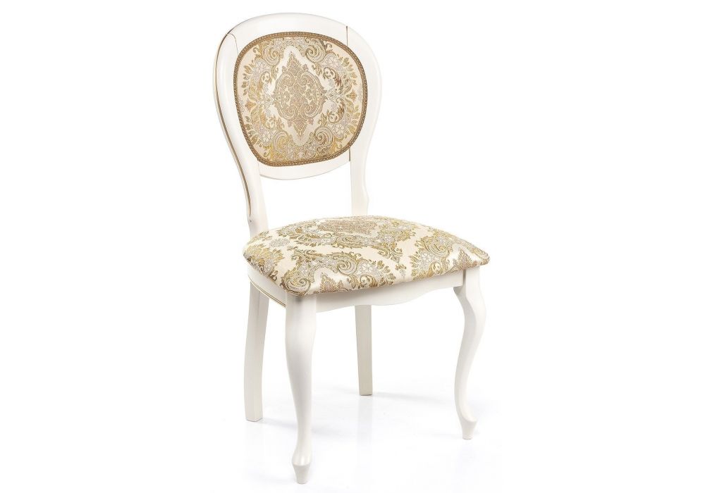 Стул деревянный Adriano молочный - патина