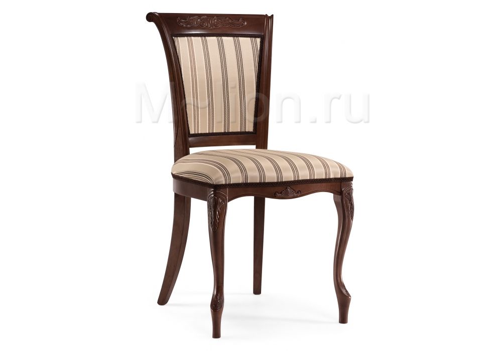 Стул деревянный Амбертин орех - агата полоса серая