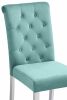 Стул деревянный Amelia white - fabric tiffany - 2