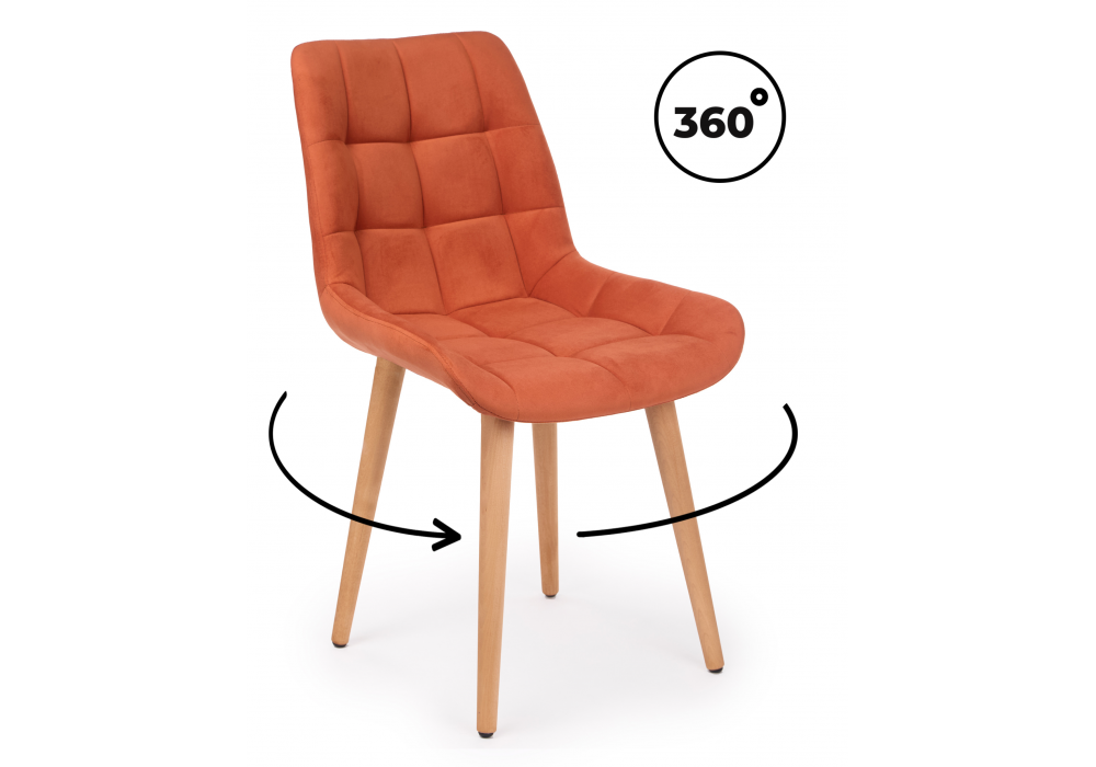 Стул деревянный Челси 360 терракотовый (zd 432) - светлое дерево np
