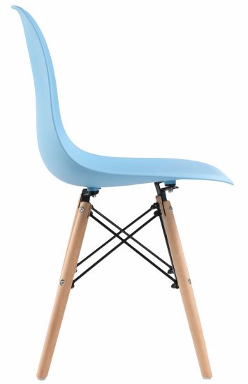 Стул деревянный Eames PC-015 blue