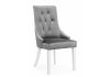 11139 Стул Elegance white - fabric grey - 11
