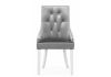 11139 Стул Elegance white - fabric grey - 12