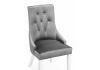 11139 Стул Elegance white - fabric grey - 15