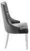 11139 Стул Elegance white - fabric grey - 4