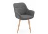 Стул деревянный Флюид 360 темно-серый (zd 995) - светлое дерево - 3
