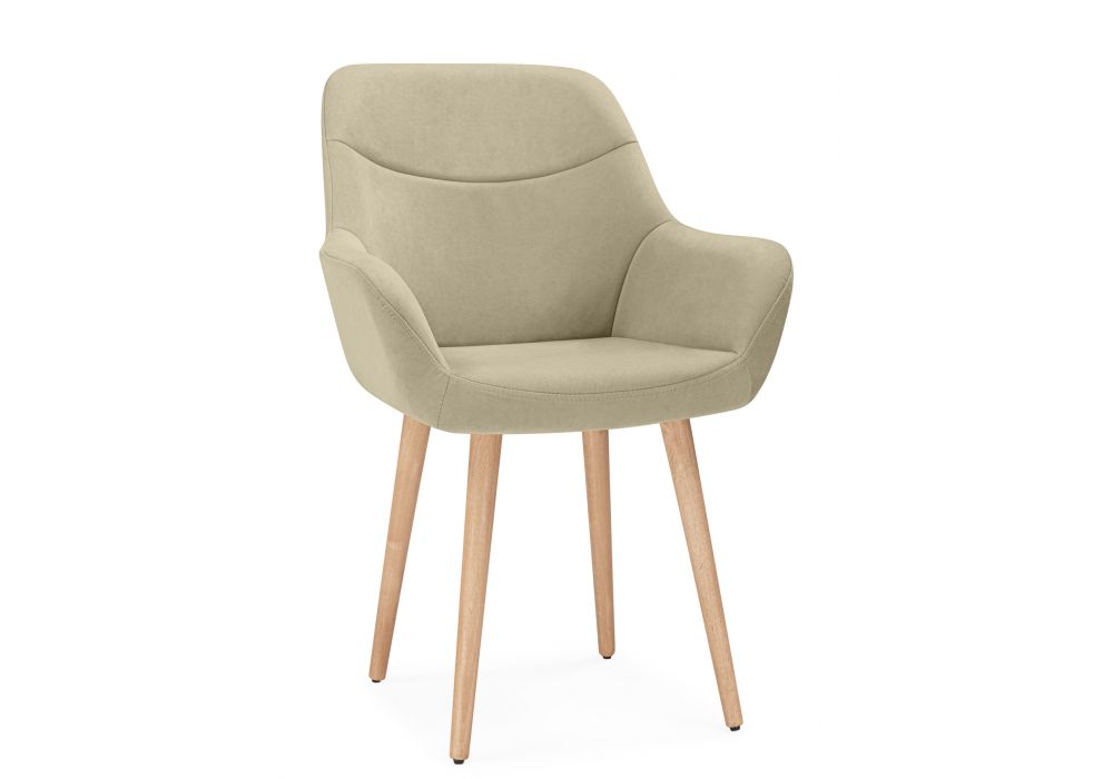 Стул деревянный Флюид бежевый (zd 210) - светлое дерево