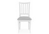 Стул деревянный Фрезино с проножкой серый велюр - белый - 2