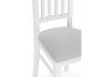 Стул деревянный Фрезино с проножкой серый велюр - белый - 5